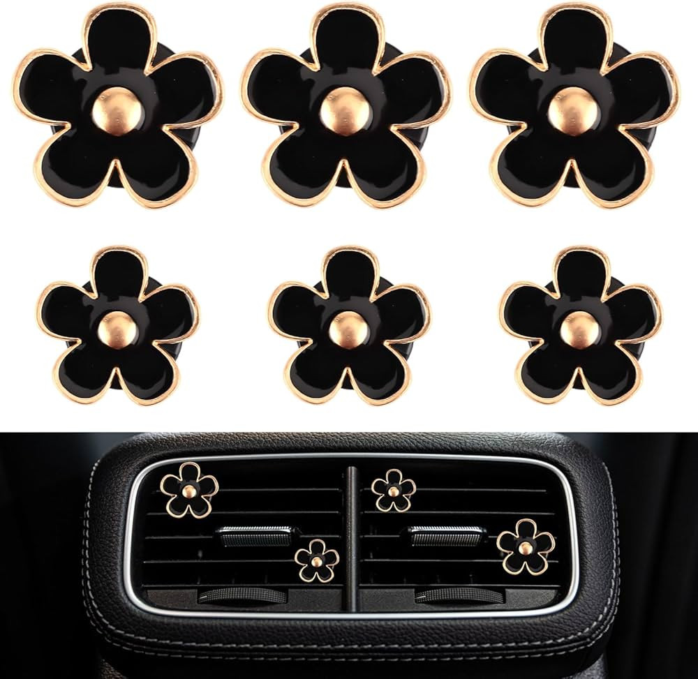 6pcs Flower Air Freshener Vent Clips, Cute Daisy Air Conditioning Outlet Clip Girly Women Car Acc... | Amazon (CA)