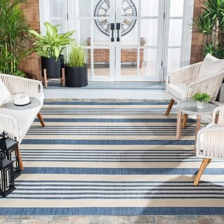Safavieh Courtyard Charmaine Indoor/ Outdoor Rug - 8' x 11' - Grey/Bone | Bed Bath & Beyond