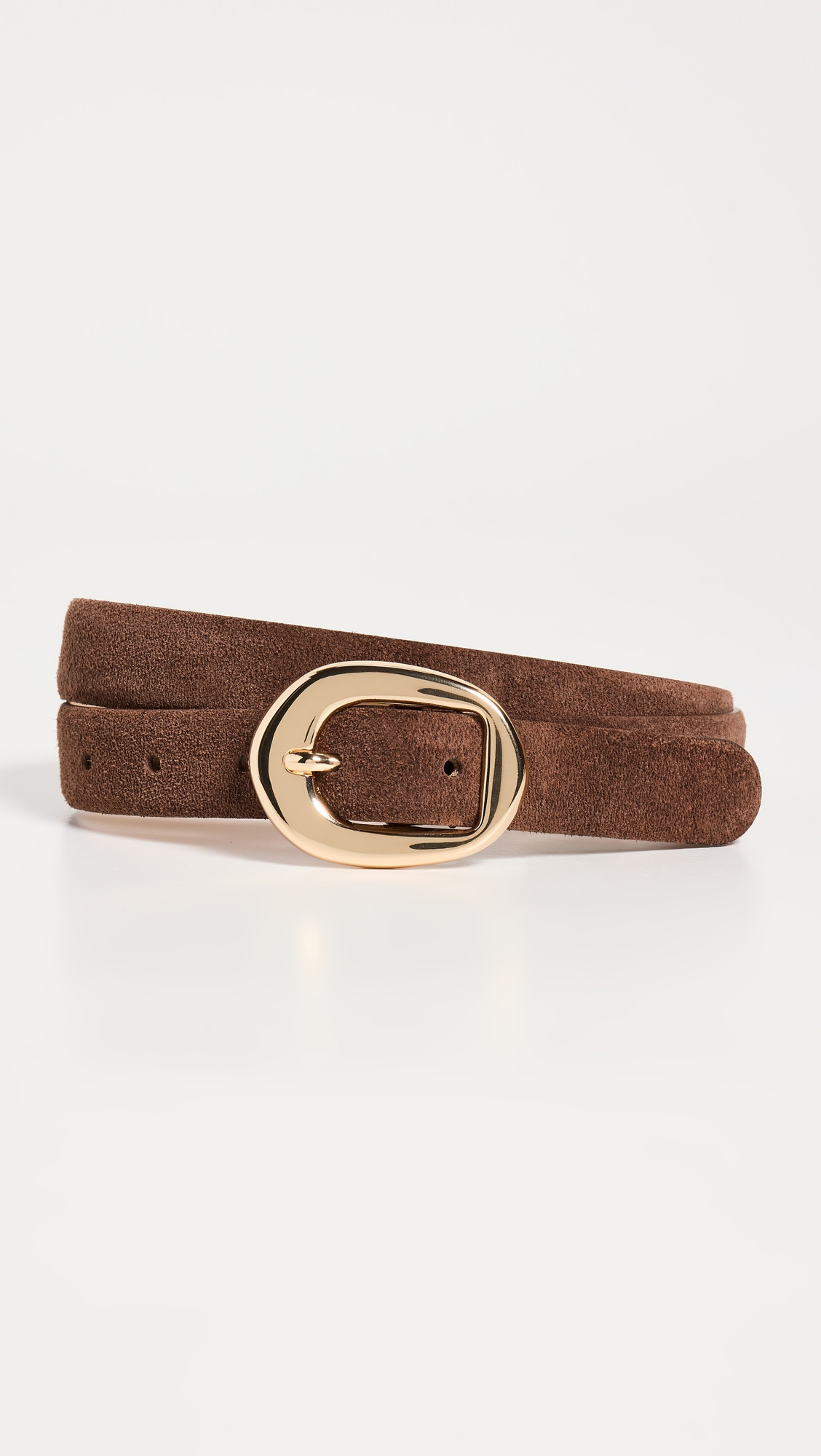 B-Low The Belt Greyson Mini Suede Belt Chocolate Gold XL | Shopbop
