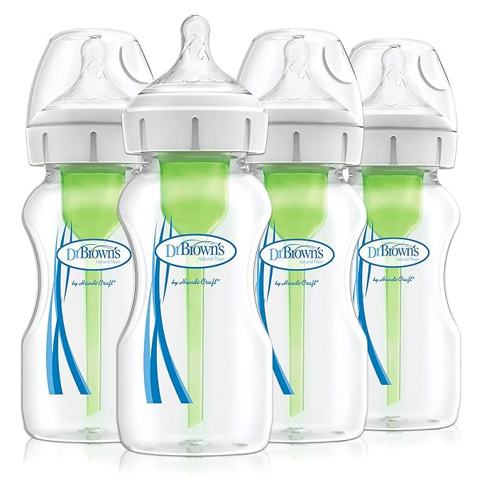 Dr. Brown's Options+ Wide-Neck Anti-Colic Baby Bottle - 9oz - 4pk | Amazon (US)