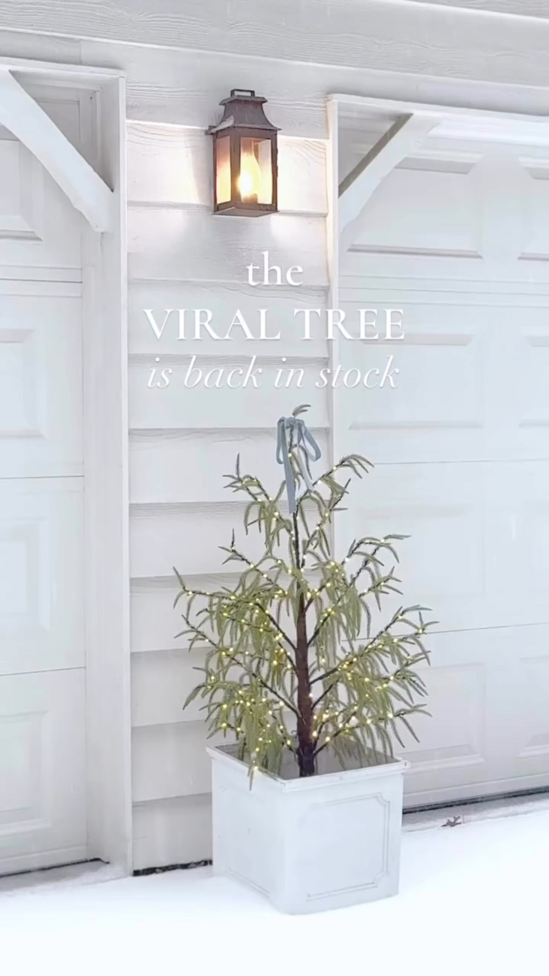 I am so obsessed with the pre-lit trees! They feel so magical, yet so effortless! Drop them into your favorite planters, add a bow and voila! I know it seems early, but they sold out FAST last year!

#LTKHome #LTKSaleAlert #LTKHoliday