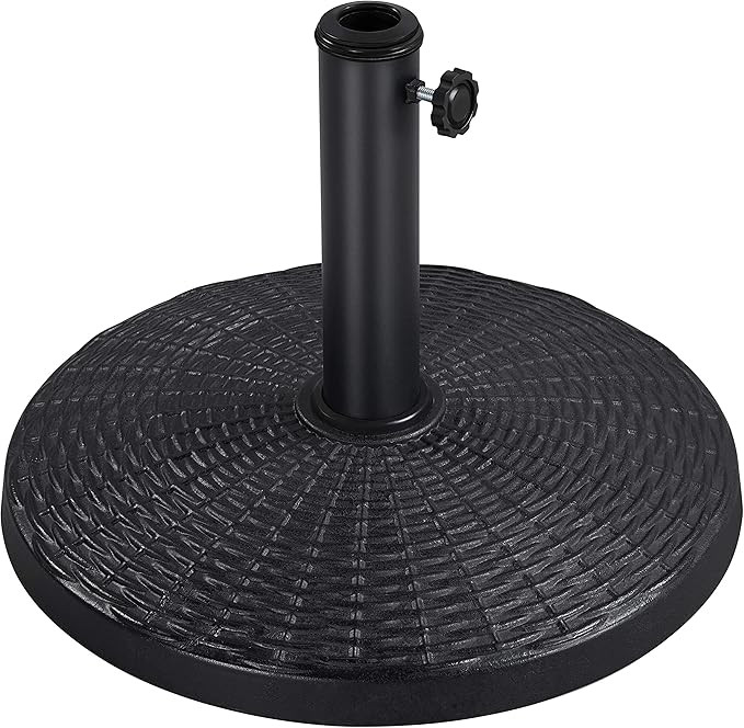 Yaheetech 22 lbs Heavy Duty Outdoor Umbrella Base 18" Round Patio Umbrella Stand Market Umbrella ... | Amazon (US)