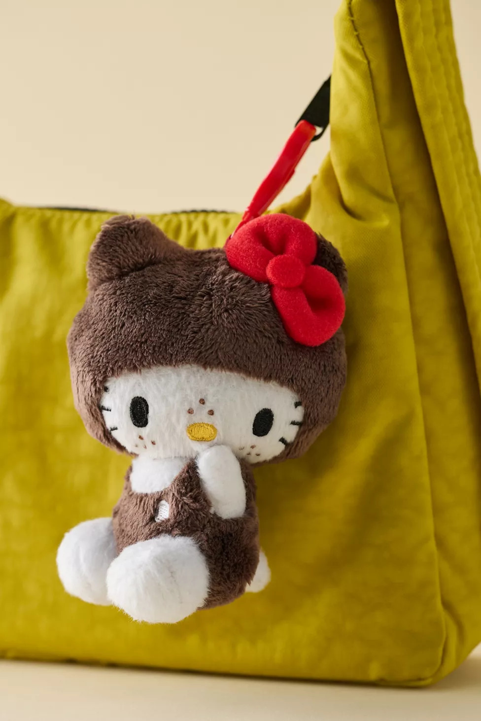 Sanrio Hello Kitty X Monchhichi Plushie Keychain | Urban Outfitters (US and RoW)