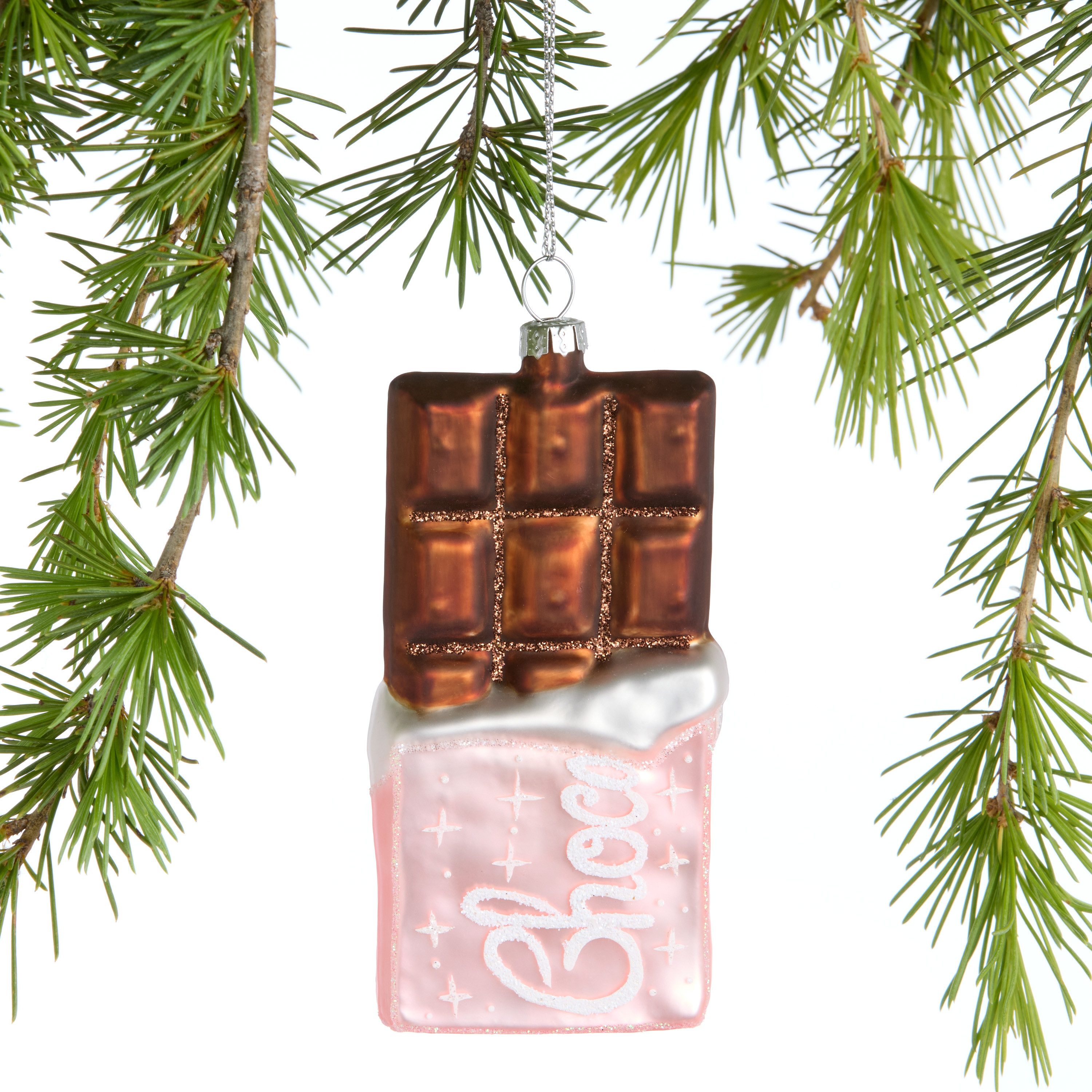 Glass Chocolate Bar Ornament | World Market