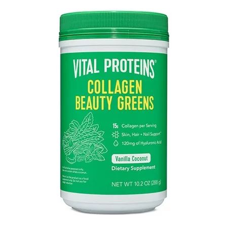 Vital Proteins Collagen Beauty Greens 15g Vanilla Coconut 10.2 oz | Walmart (US)