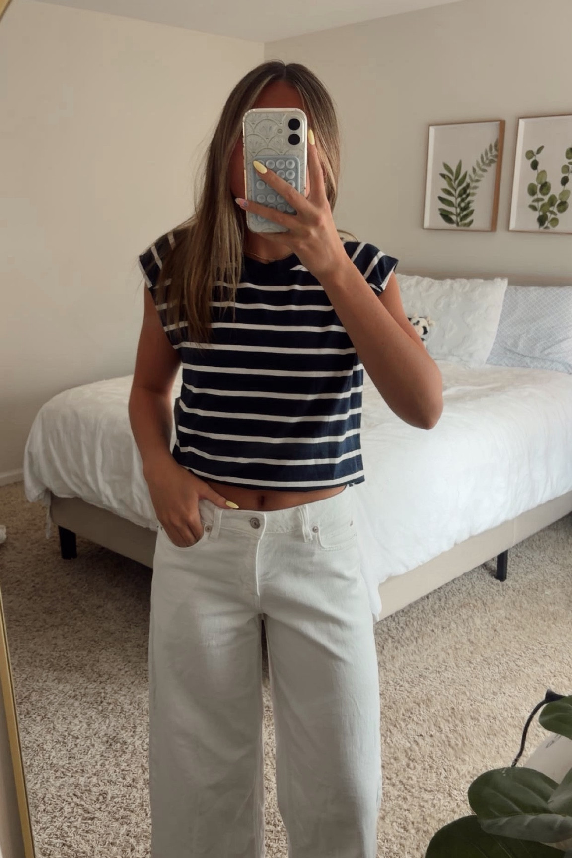 outfit inspo!! this navy and white striped top from walmart is so cute for a casual summer outfit. paired with white jeans and some sandals is so so cute. if you need a new outfit or piece for your closet this top is the cutest. it comes in a few other colors and combinations as well 

#ltkwalmart #outfitinspo #ootd
#walmartfinds #memorialday #summeroutfit 

#LTKdayinmylife #LTKootd #LTKU