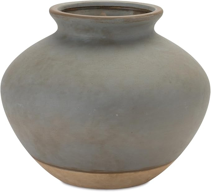 Melrose International Two Tone Ceramic Vase 9" D | Amazon (US)