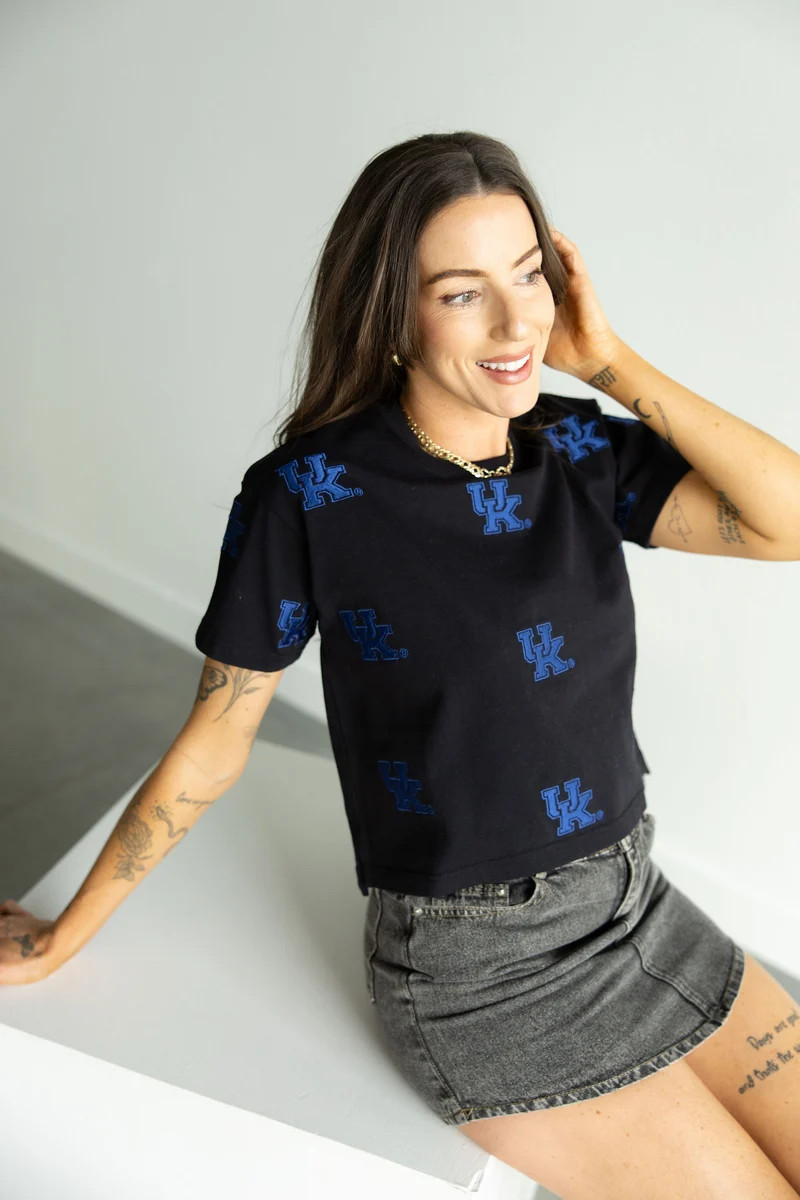 Kentucky Ritter Multi Color Heavyweight Crop Tee | Gameday Social