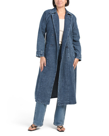 Denim Trench Coat | TJ Maxx