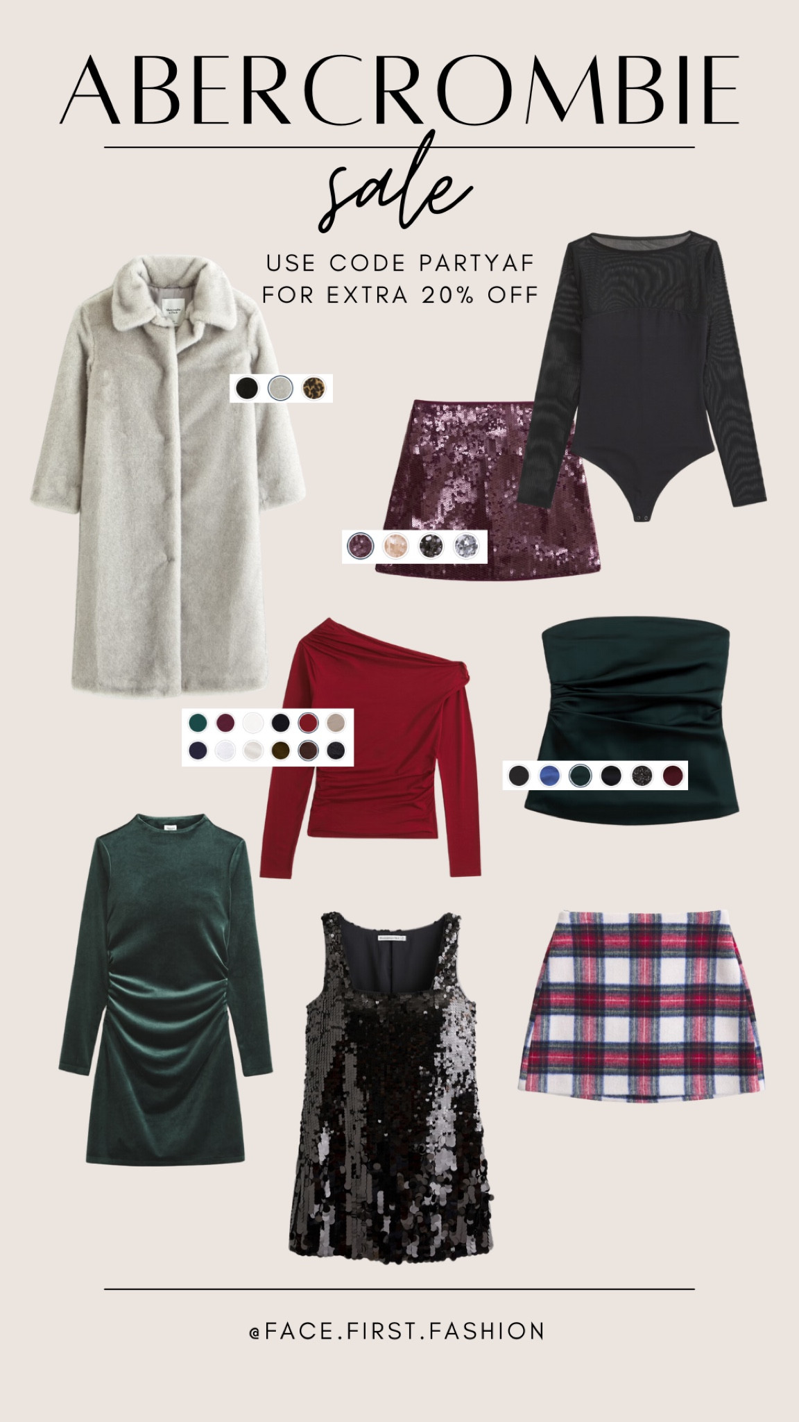 Abercrombie sale alert! Holiday looks are 25% OFF and if you use the code PARTYAF, it will stack on another 20% OFF at checkout! Abercrombie sale, Abercrombie holiday fashion, holiday outfit. 

#LTKSaleAlert #LTKHoliday #LTKStyleTip