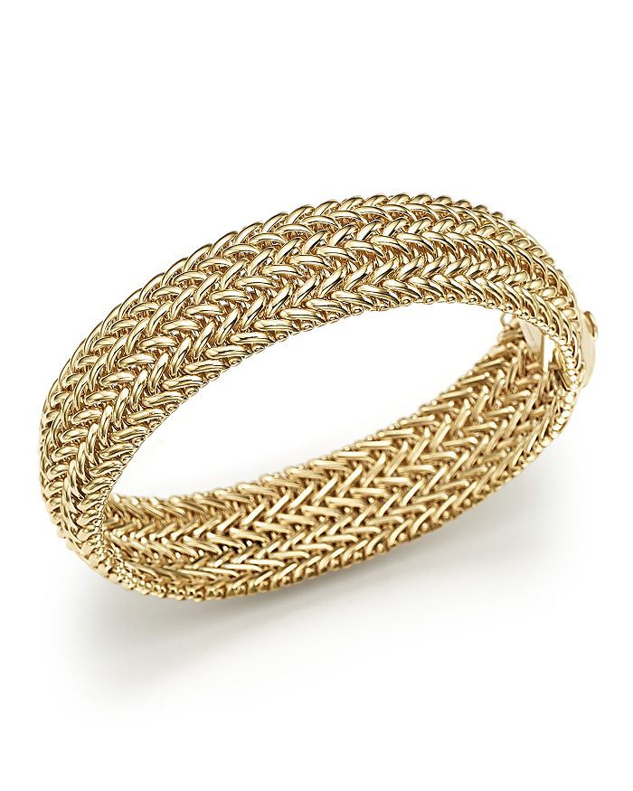 Bloomingdale's 14K Yellow Gold 3-Row Link Bangle - 100% Exclusive Back to Results -  Jewelry & Ac... | Bloomingdale's (US)