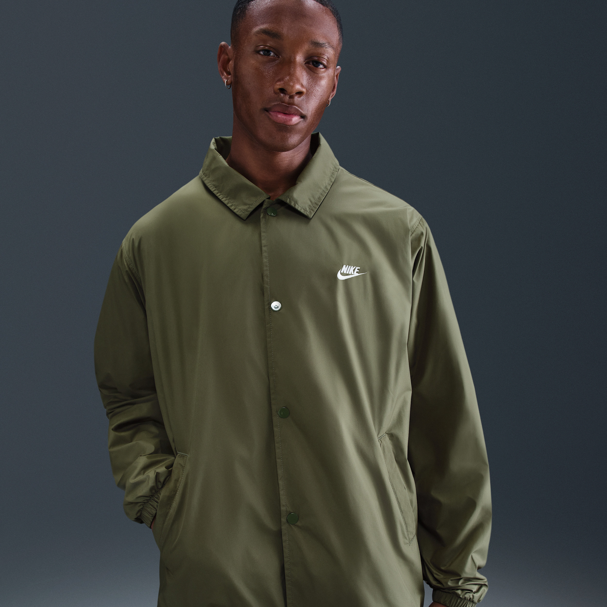 Nike Men's Club Coaches' Jacket in Green | FN3316-222 | Nike (US)