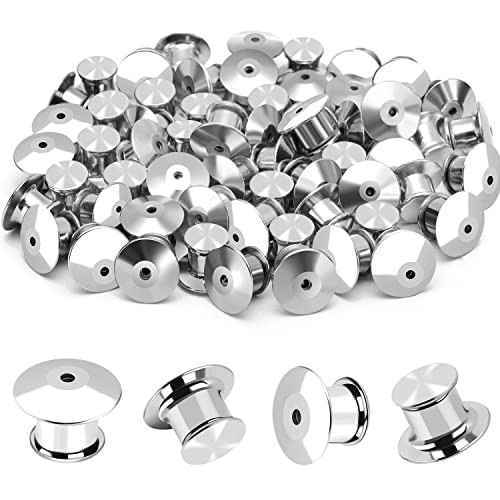 40PCS Locking Pin Back Locking Pin Keeper Clasp, Metal Pin Backing for Brooch Enamel Lapel Pin Lock | Amazon (US)
