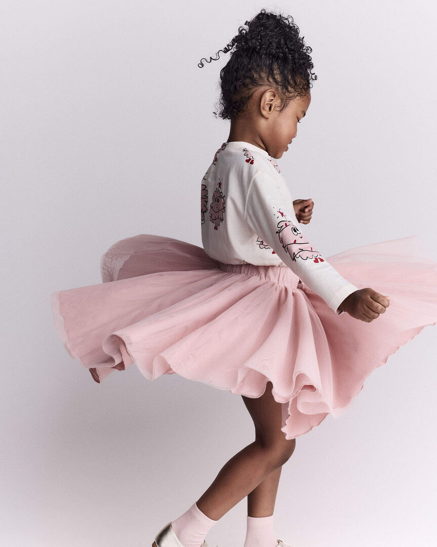 Toddler Girl Avenue Twirl™ Midi with Tulle - Light Pink | Carter's Inc