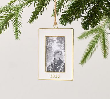 Dated Enamel Frame Ornament 2025 | Pottery Barn (US)