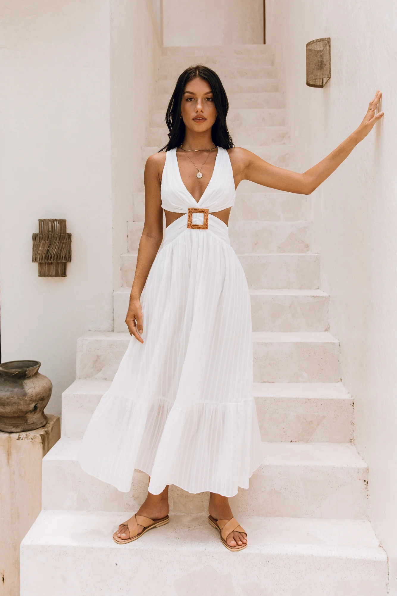 Speak Your Word Maxi Dress White | Fortunate One