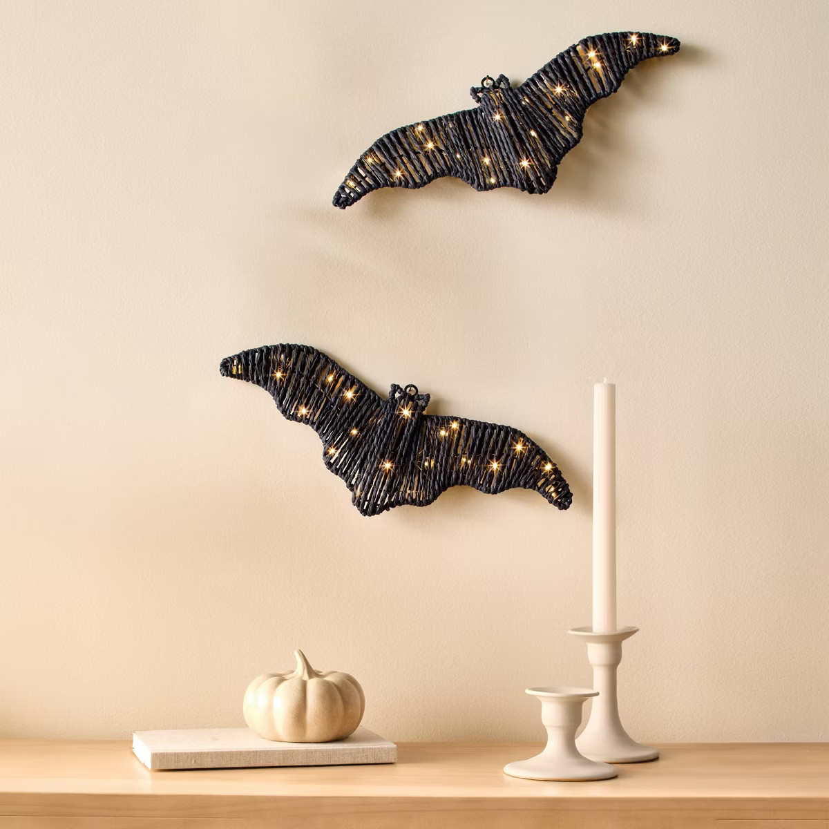 2ct Halloween Craft Lit Wrapped Rope Bat Kit - Mondo Llama™ | Target