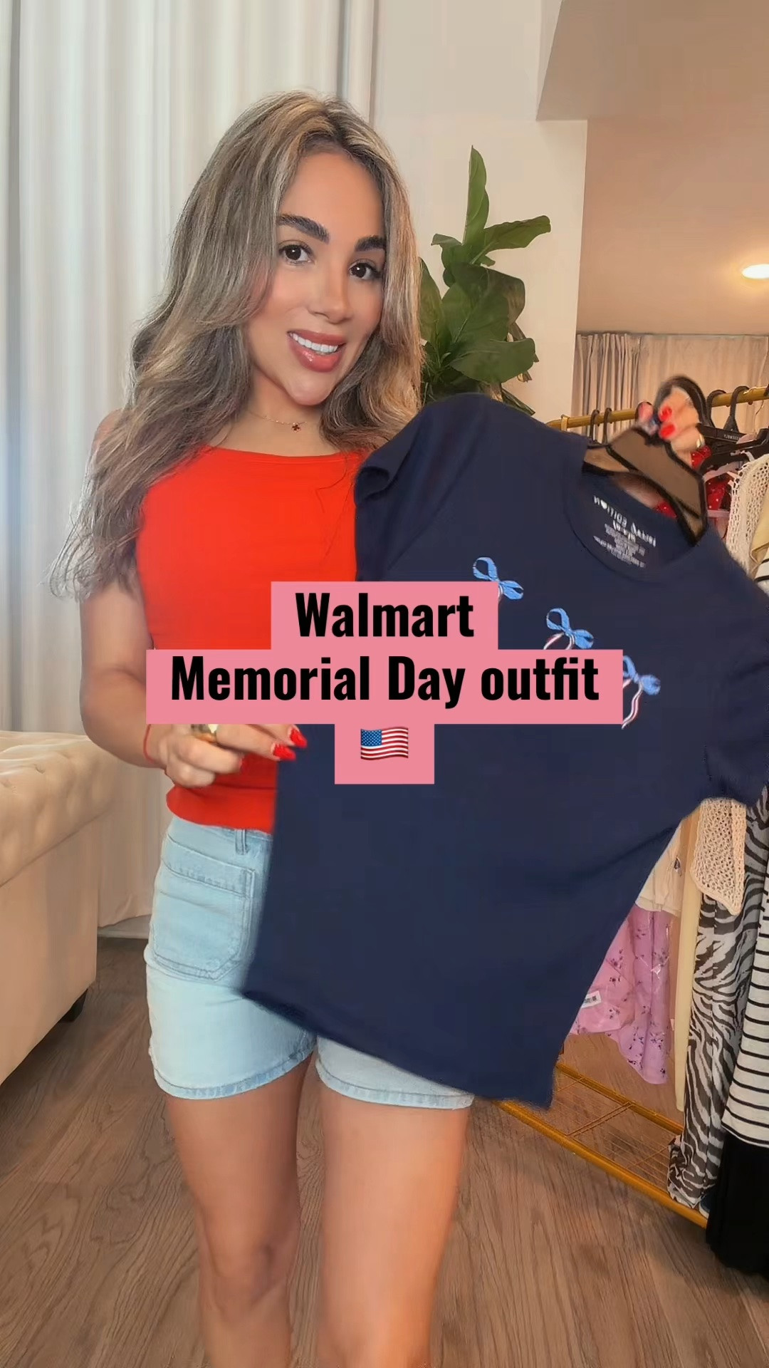 Red white and blue outfit perfect for Memorial Day weekend or Fourth of July 🇺🇸🩷

#LTKootd #LTKSeasonal #LTKSaleAlert