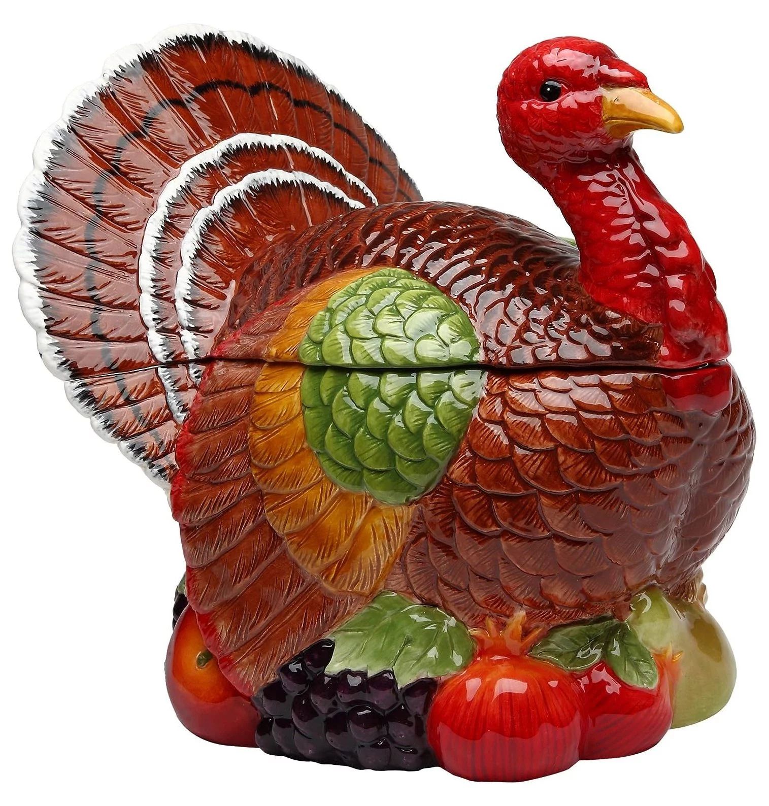 Cosmos Gifts Turkey Design Ceramic Cookie Jar, 10-3/8-Inch | Walmart (US)