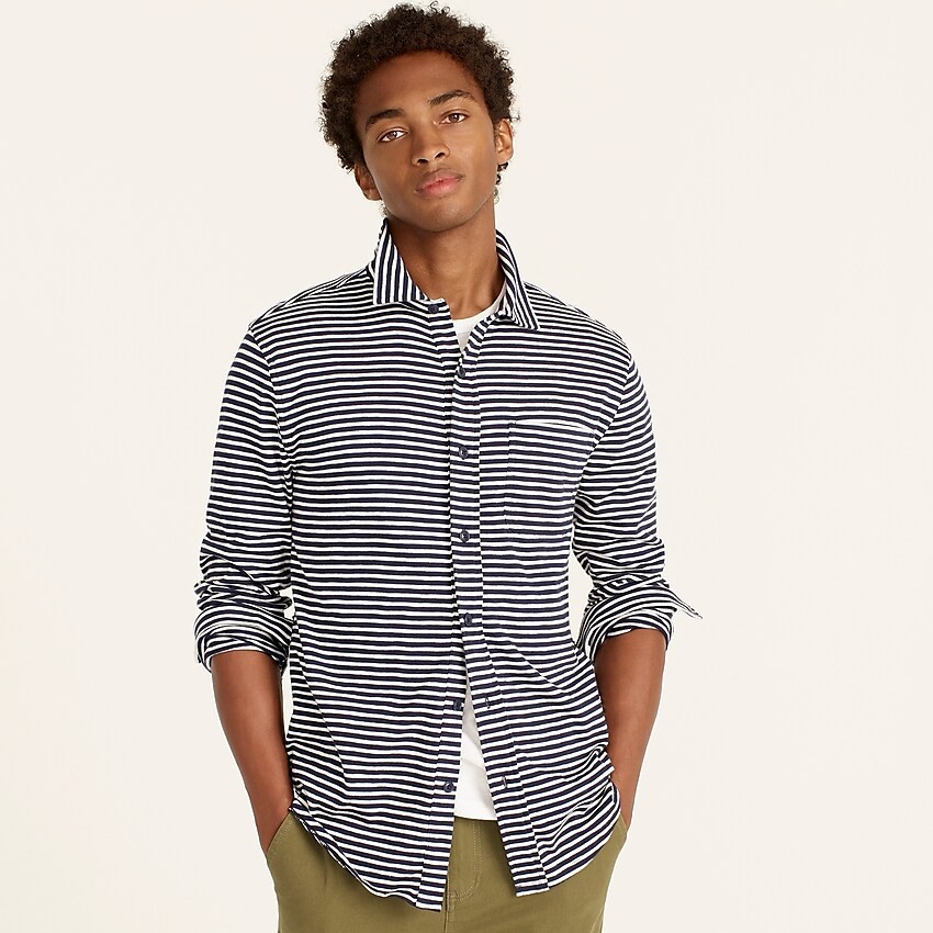 Garment-dyed Harbor shirt in stripe | J. Crew US