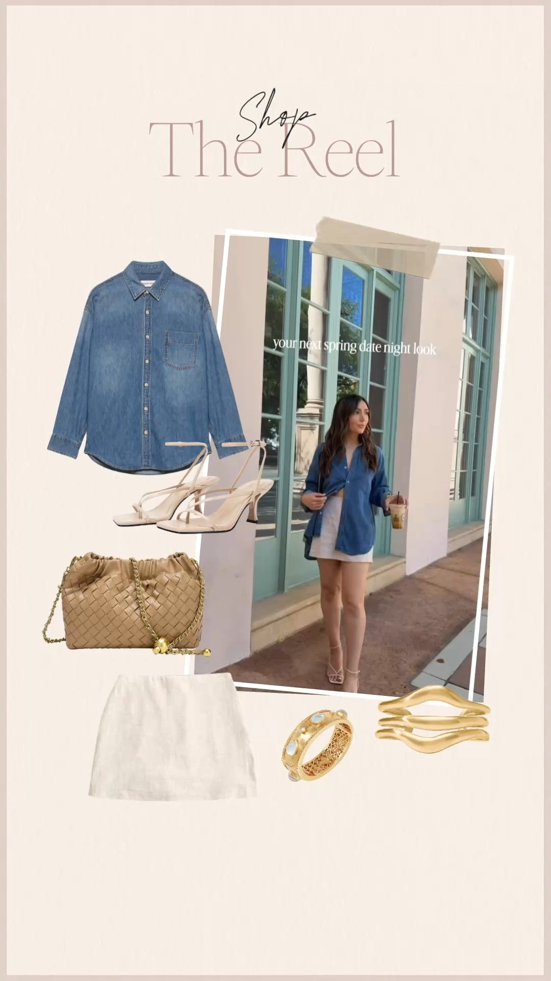 I love this outfit! Elevating this denim button down with a skirt and heels is perfect for brunch or a night out!  

 #LTKootd #LTKPetite