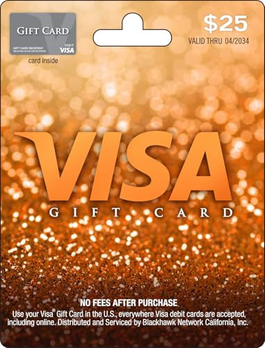 Visa Physical Gift Card $25 (plus $3.95 Purchase Fee) | Amazon (US)