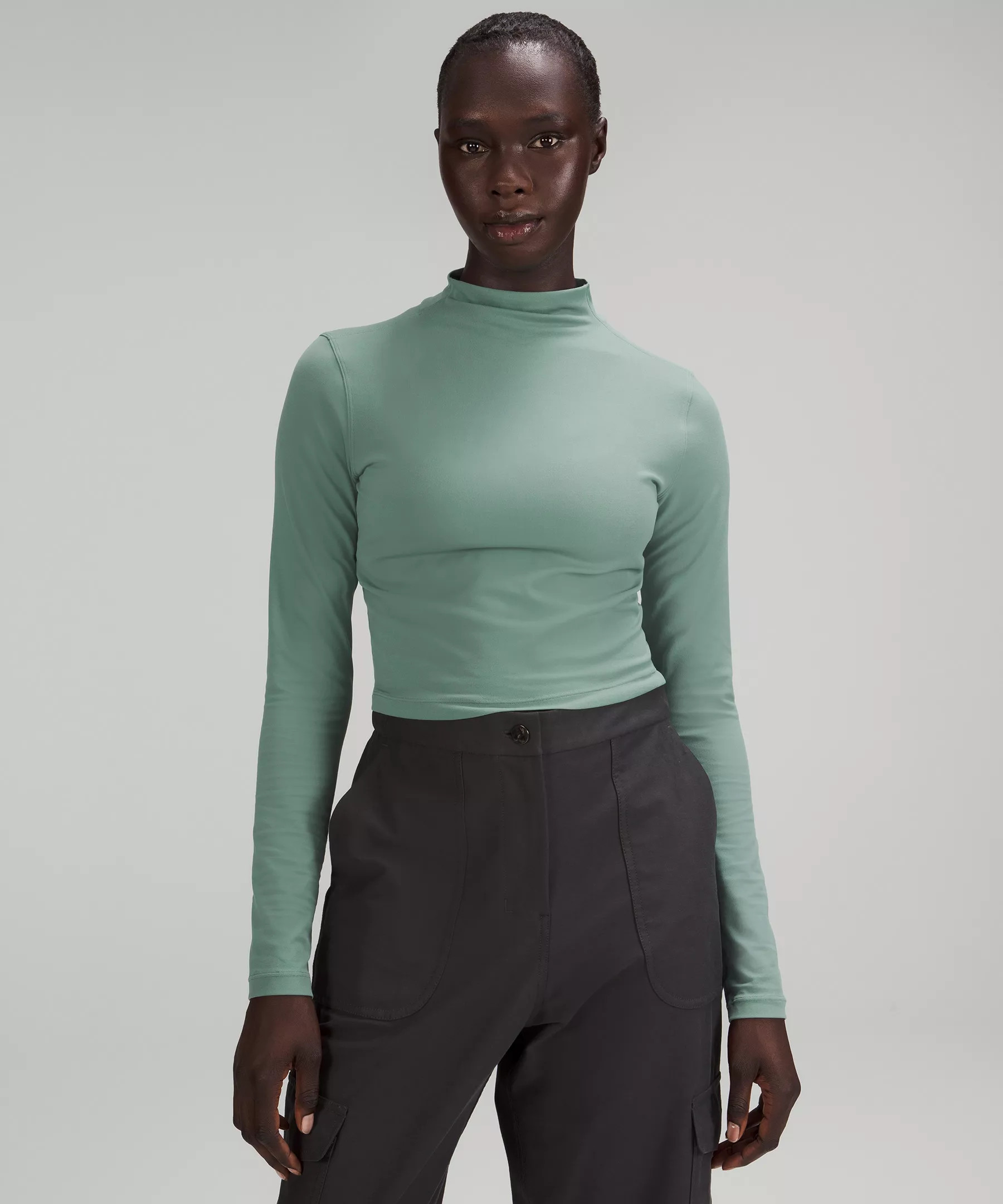 All Aligned Mock Neck Long Sleeve Shirt | Lululemon (US)