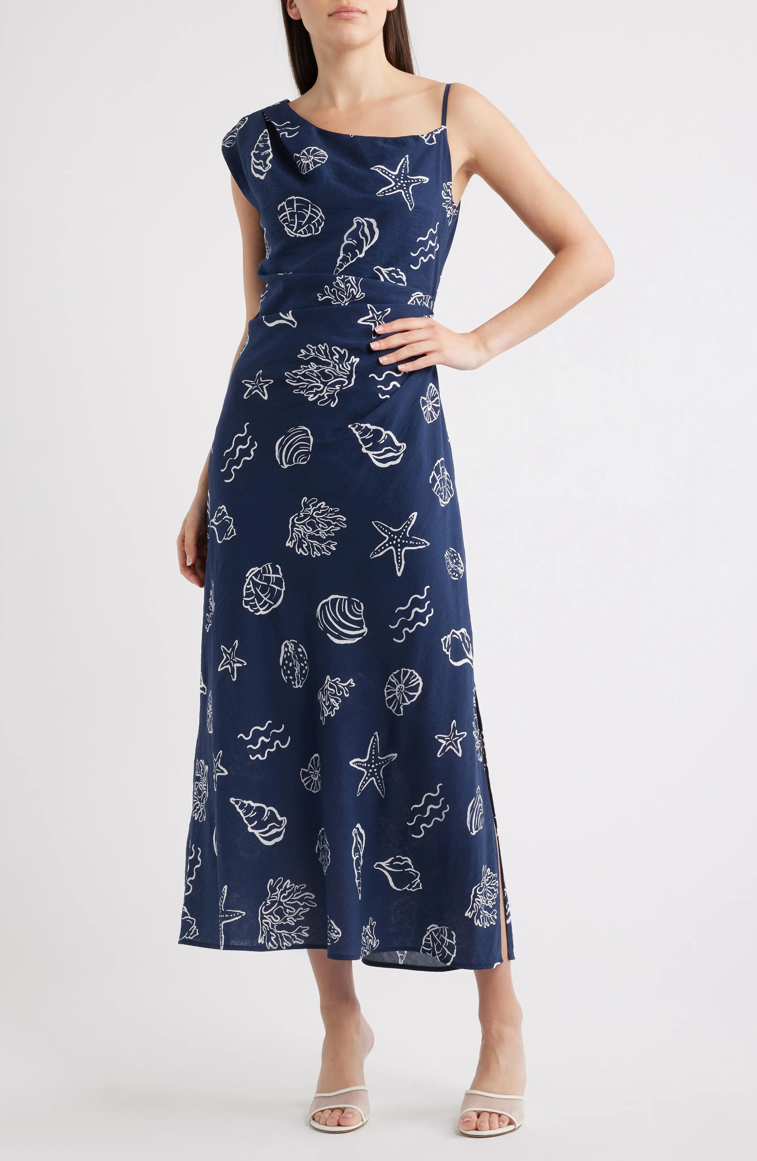 Shell Asymmetric Sleeveless Maxi Dress (Women) | Nordstrom | Nordstrom