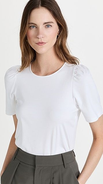 Short Sleeves Ruched Tee | Shopbop