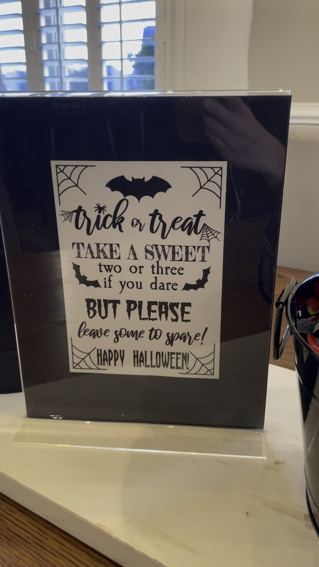 The perfect sign to leave on your porch with a bucket of candy for Trick-or-treaters while you are out trick or treating with your own kiddos! Happy Halloween ! 

#LTKKids #LTKHalloween #LTKParties