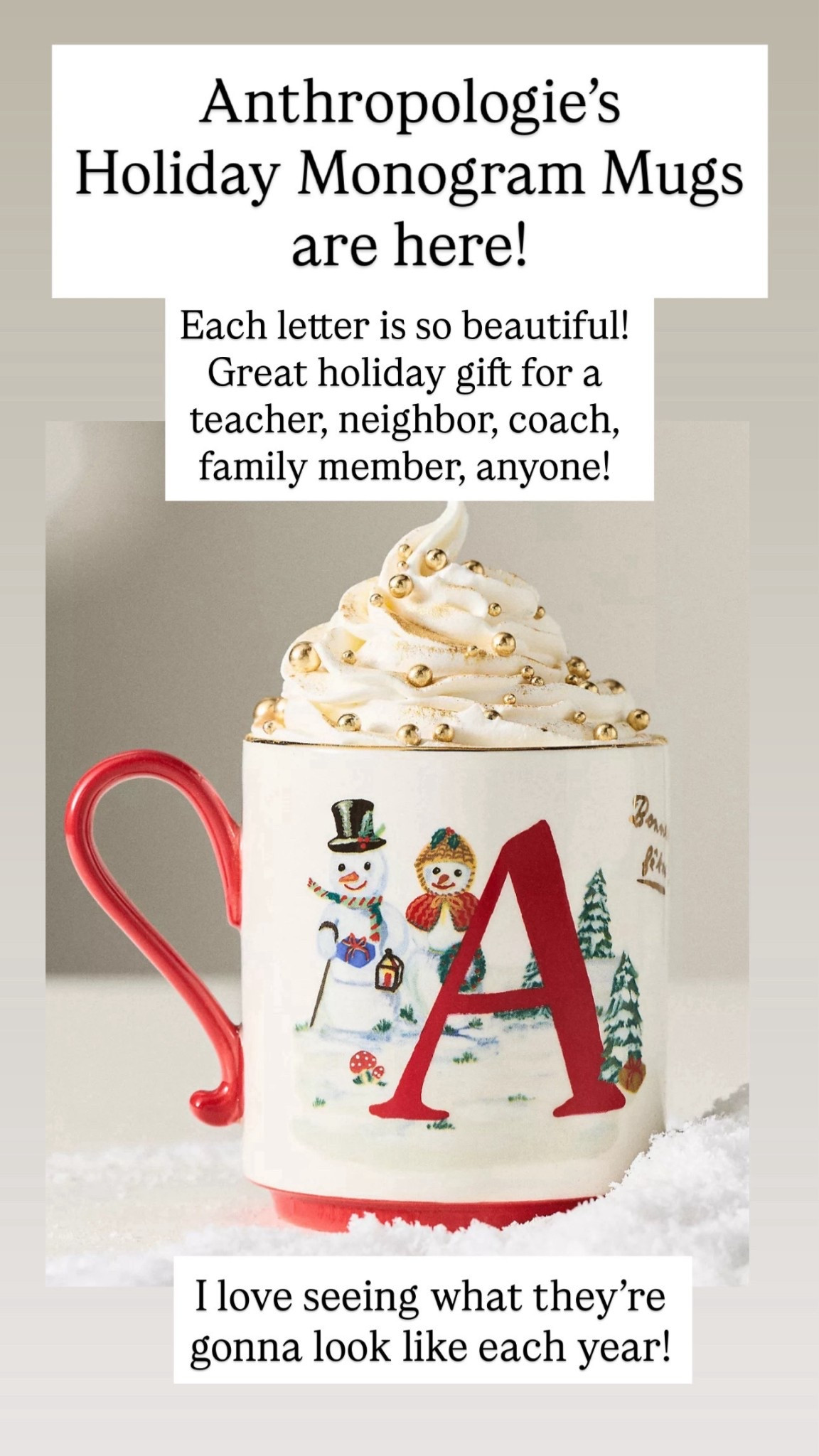 Anthropologie mugs

#LTKHoliday