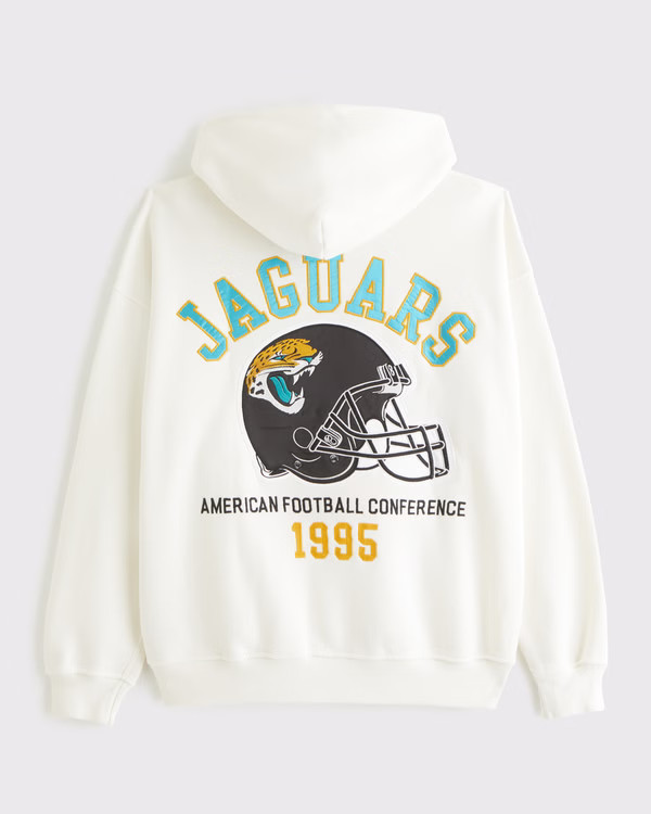 NFL Jacksonville Jaguars Graphic Popover Hoodie | NFL Jacksonville Jaguars | Abercrombie.com | Abercrombie & Fitch (US)