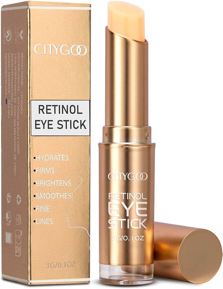 Retinol Eye Stick With Collagen, Hyaluronic Acid For Dark Circle, Wrinkles in 3-4 Weeks, Under Ey... | Amazon (US)