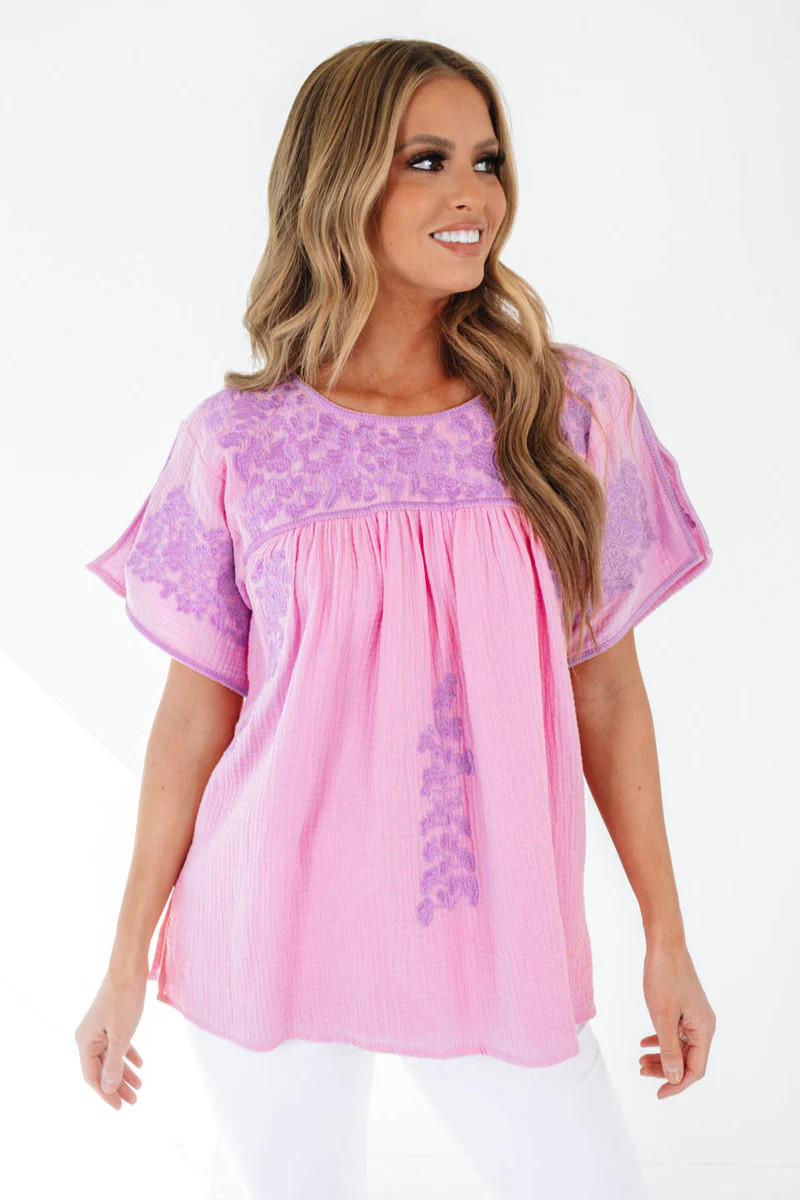 The Capri Top - Pink | The Impeccable Pig