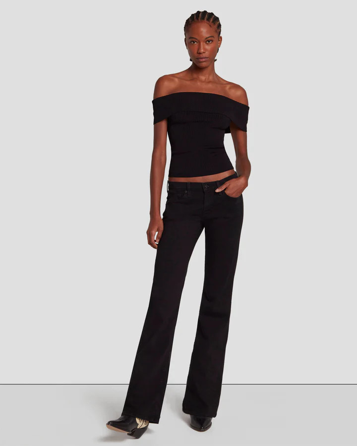 B(air) Original Bootcut in Rinsed Black | 7 For All Mankind