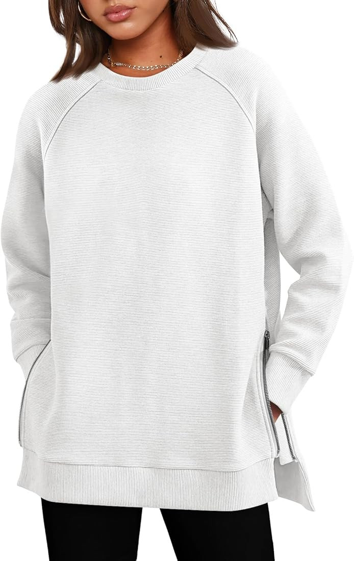 EFAN Womens Oversized Sweatshirts Long Sleeve Crew Neck Pullover Casual Hoodies 2023 Fall Fashion... | Amazon (US)