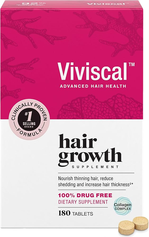 Viviscal Hair Growth Supplements for Women, Thicker Fuller Hair Support for Thinning Hair and Hai... | Amazon (US)