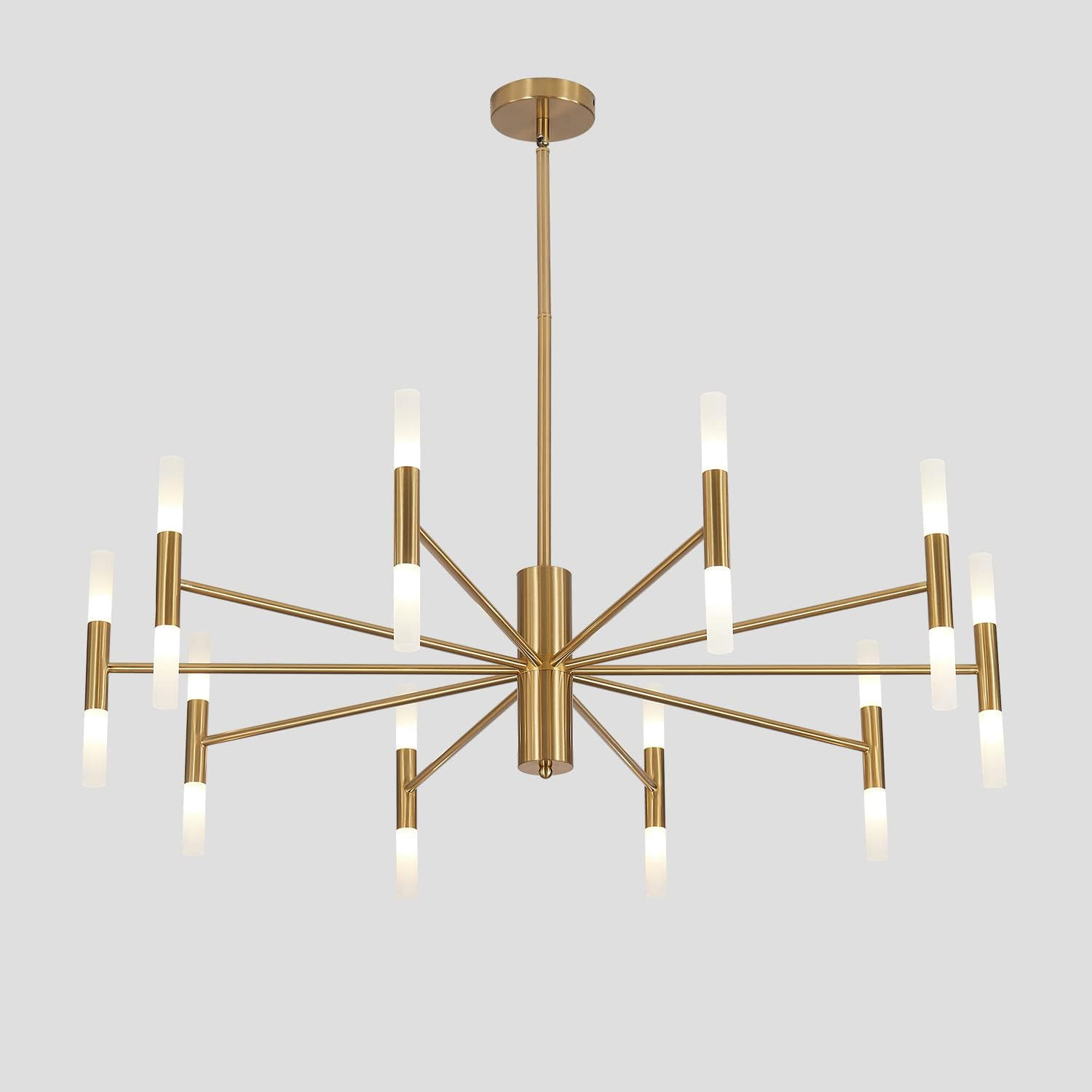 KCO Lighting Modern Gold Brass LED Sputnik Chandelier 20-Light Luxury Round Pendant Lighting Fixt... | Amazon (US)