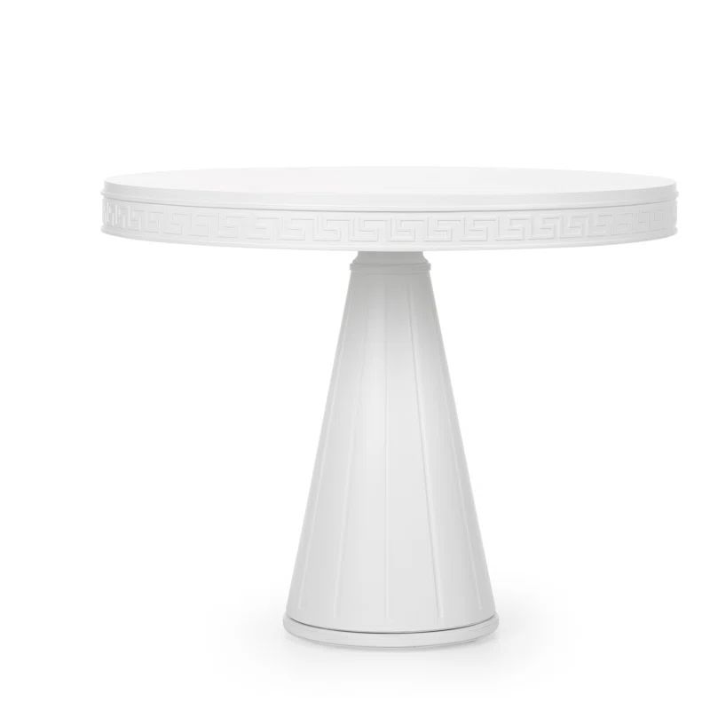 Athena 39'' Acacia Solid Wood Pedestal Dining Table | Wayfair North America