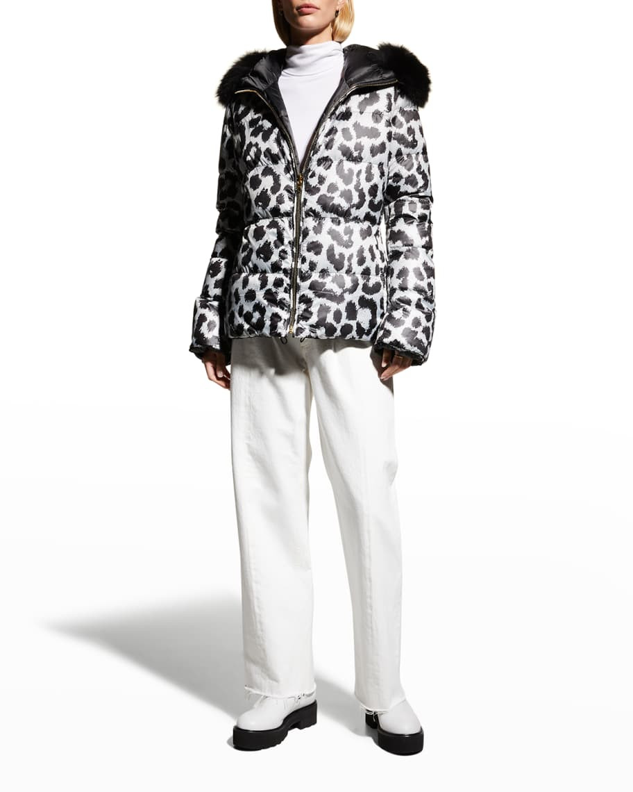 Gorski Reversible Apres-Ski Jacket w/ Detachable Fur Trim | Neiman Marcus