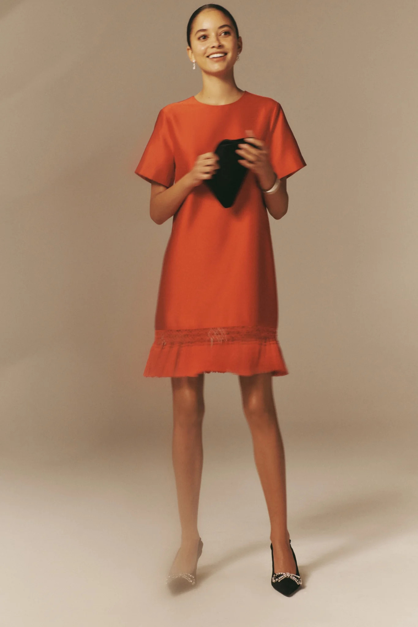 Red Dupioni Tassel Downing Dress | Tuckernuck (US)