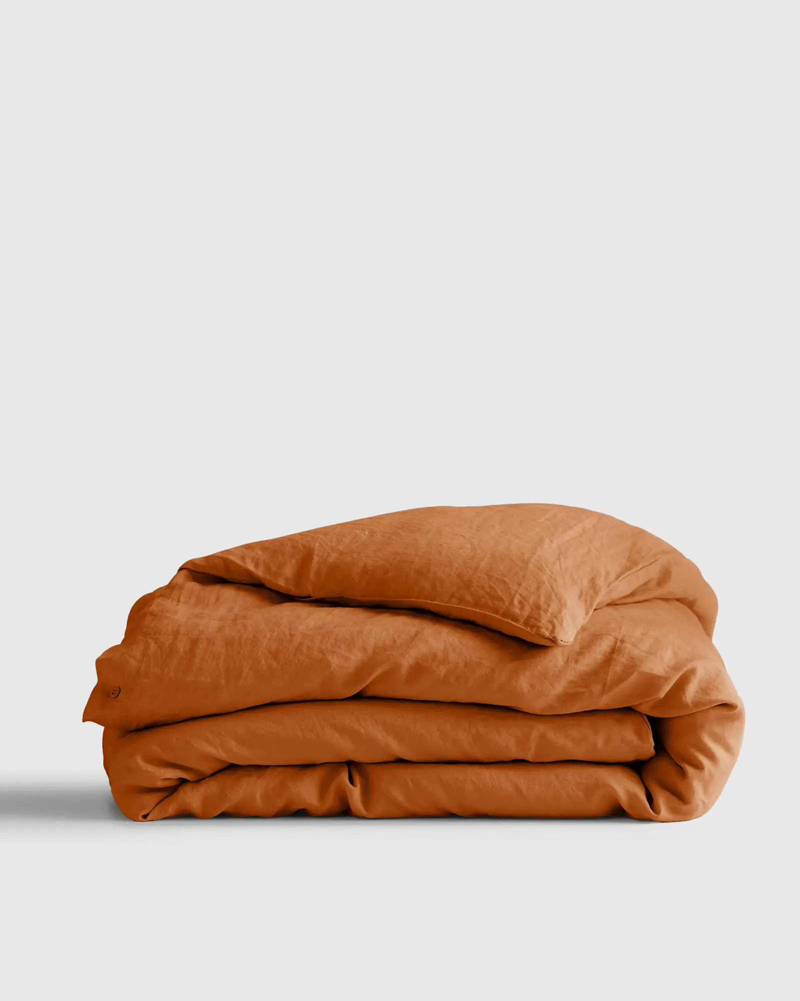 Linen Duvet Cover | Quince in Terracotta | Quince