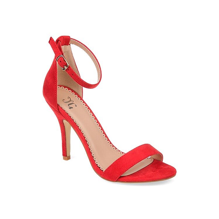 Journee Collection Polly Sandal - Women's - Red - Ankle Strap | DSW