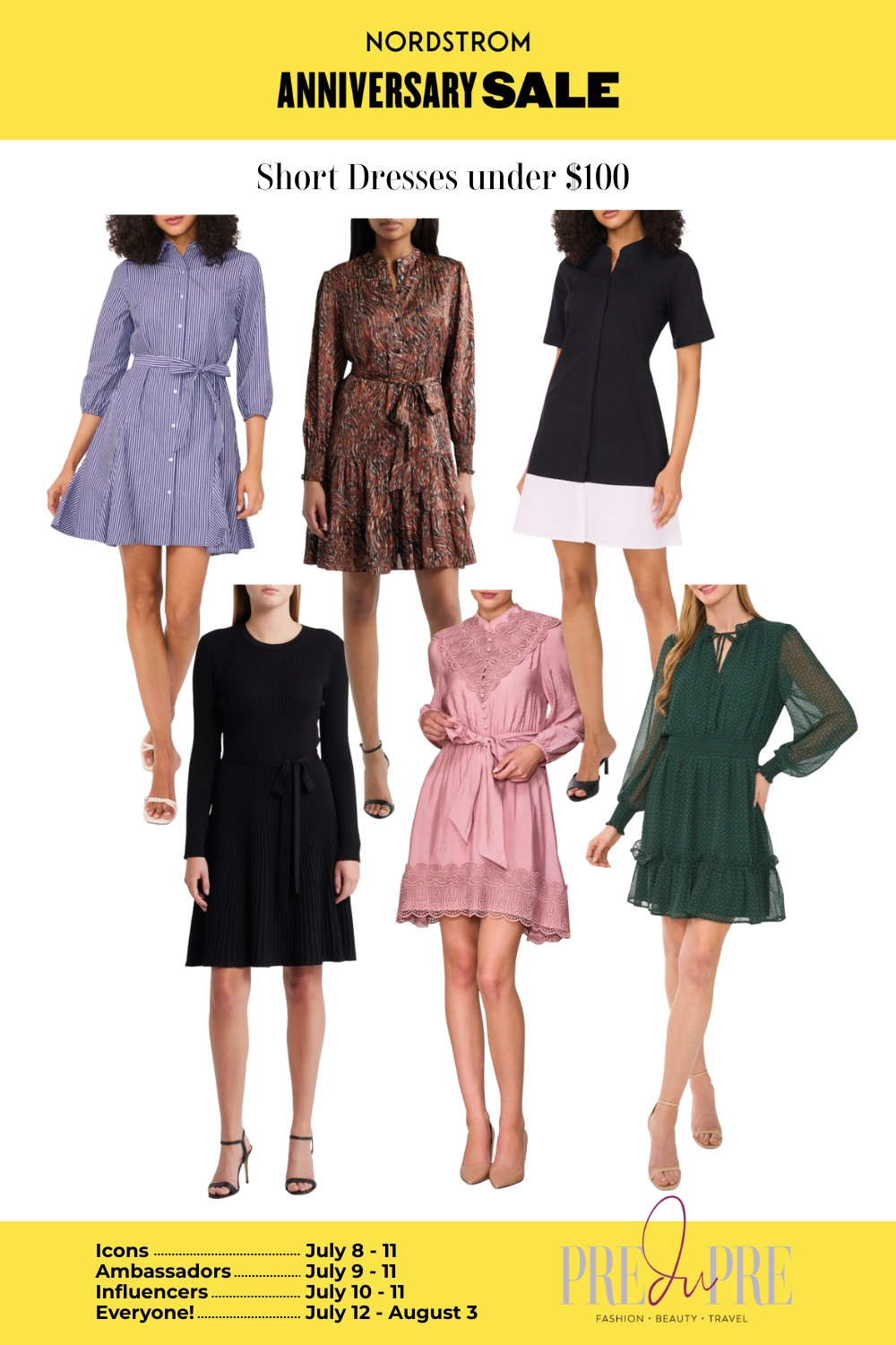 Snag these Nordstrom short dresses under $100 while they’re still in stock! Perfect for brunches, date nights, and events this summer. From playful florals to crisp shirtdresses and flirty textures, there’s a silhouette for every style. #NordstromSale #AnniversarySale2024 #ShortDresses #SummerFashion #Under100 #LTKUnder100 

 #LTKSeasonal #LTKSaleAlert #LTKFindsUnder100