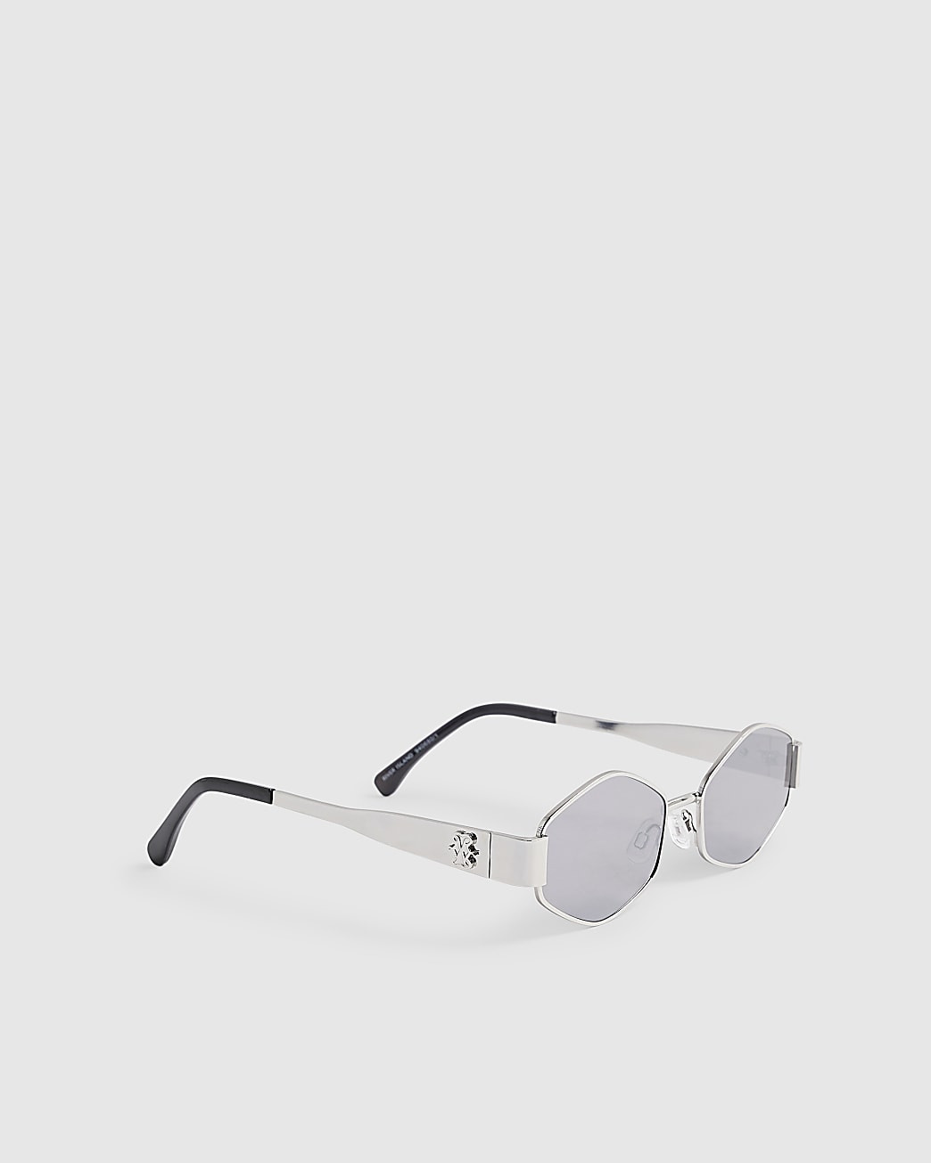 Silver Slim Hexagonal Sunglasses | River Island UK & IE
