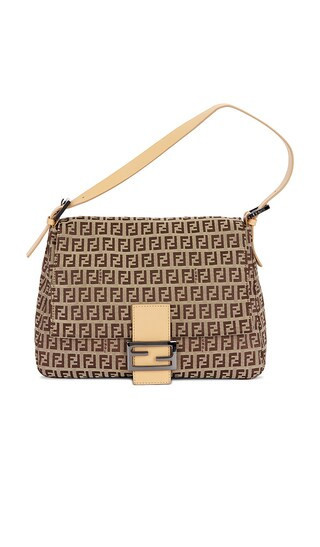 FWRD Renew Fendi Zucchino Mama Baguette Shoulder Bag in Beige. | Revolve Clothing (Global)