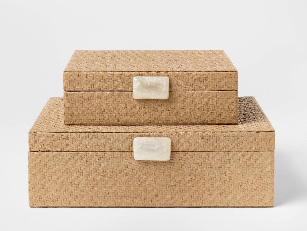 Natural texture made easy with woven decorative boxes at Target 🎯 

#LTKHomeDecor #LTKTarget

#LTKHome #LTKSeasonal #LTKdayinmylife