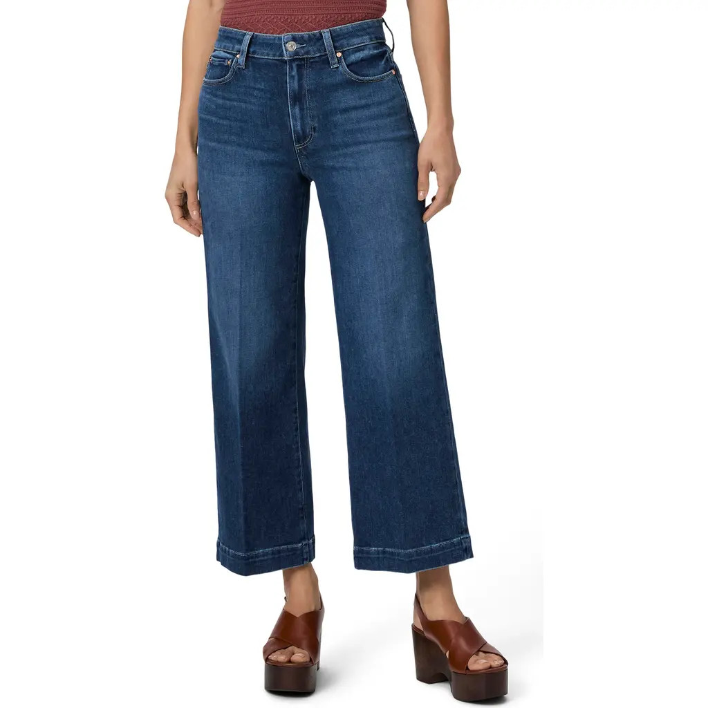 PAIGE Anessa High Waist Wide Leg Ankle Jeans in Kindred at Nordstrom, Size 25 | Nordstrom