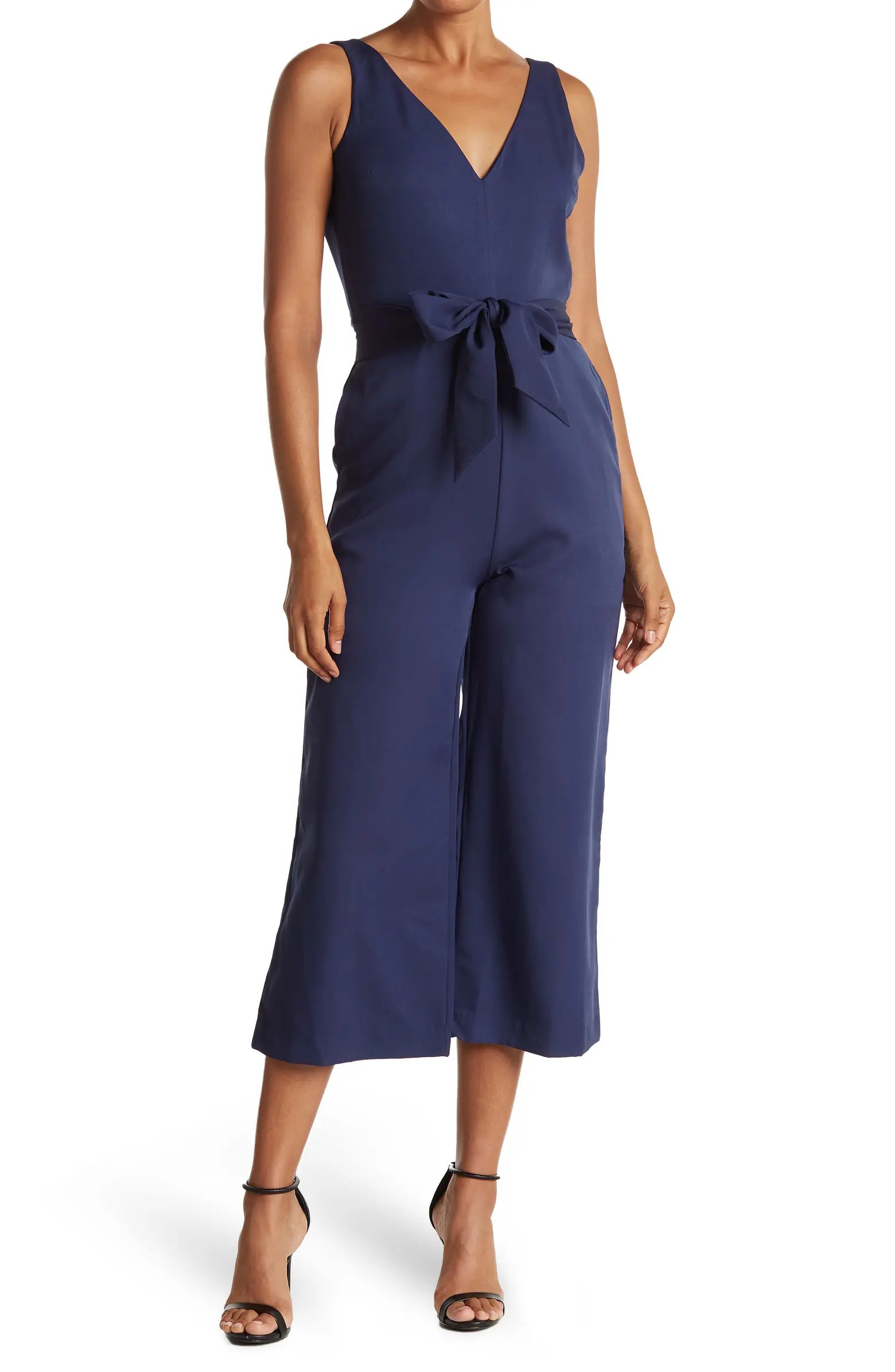 SAM EDELMAN Crop Tie Waist Jumpsuit | Nordstromrack | Nordstrom Rack