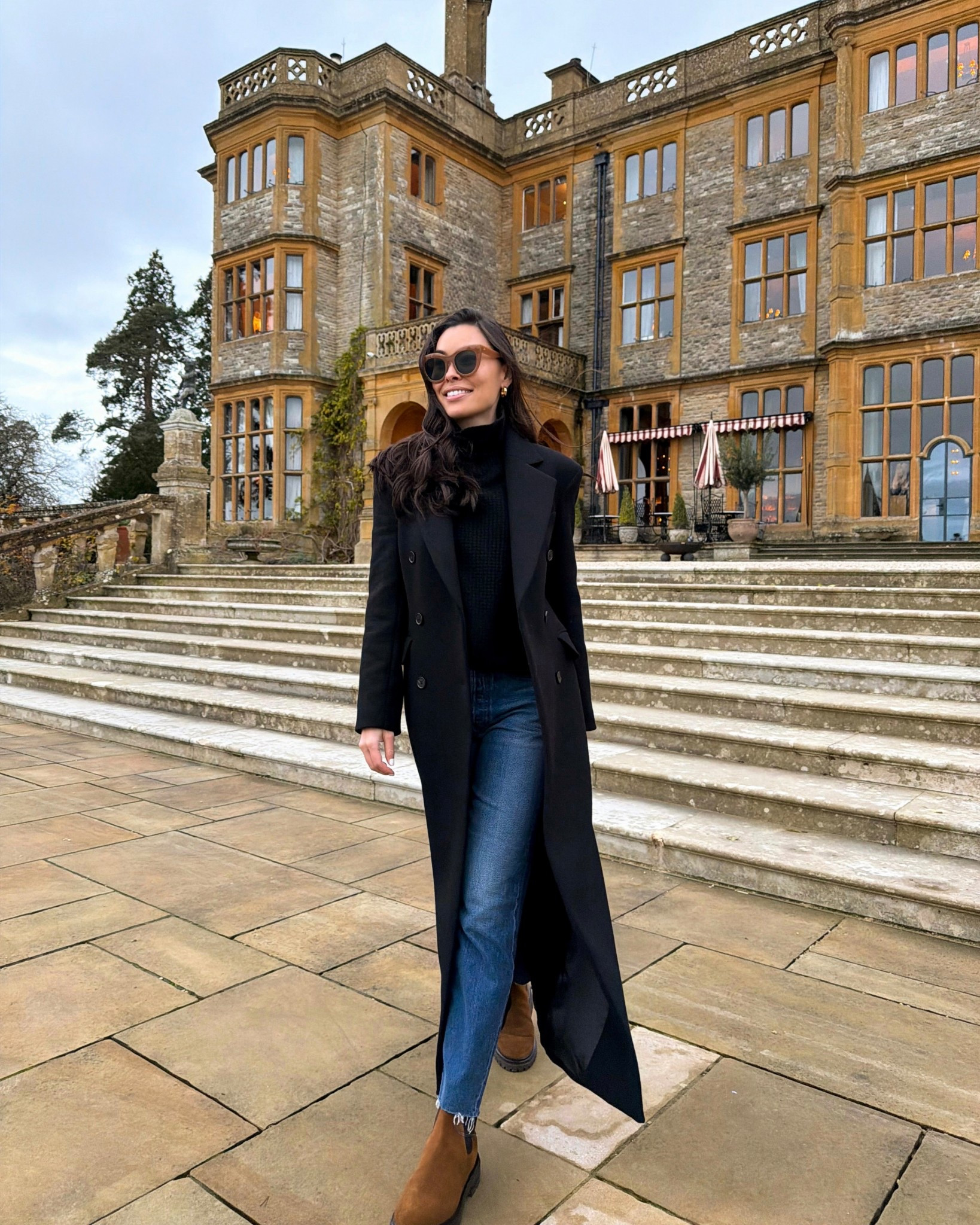 Winter outfit, Kat Jamieson style, Toteme jeans, Margaux boots, winter boots, black winter coat, Estelle Manor. 

#LTKootd #LTKSeasonal #LTKTravel